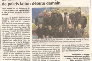 coupe de france laiton 2011