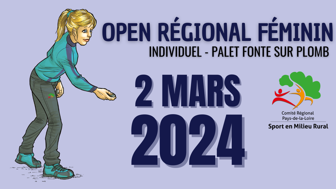 Open Régional Féminin Palet 2024