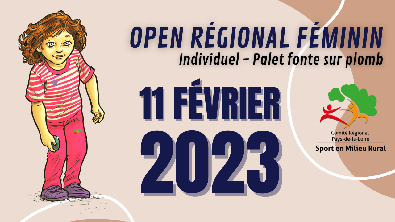 Open Régional Palet Féminin 2023 – Inscriptions